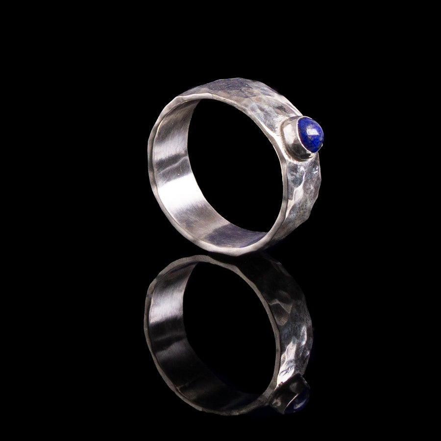 Silver Lapis Ring - AAONYX